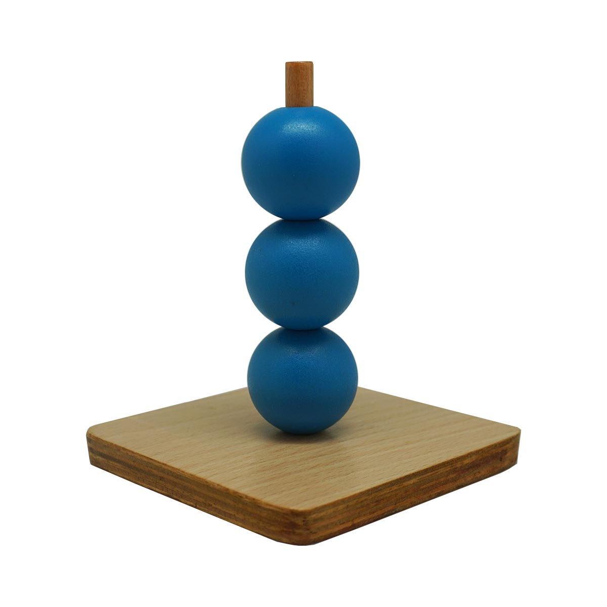 Spheres on a Vertical Dowel