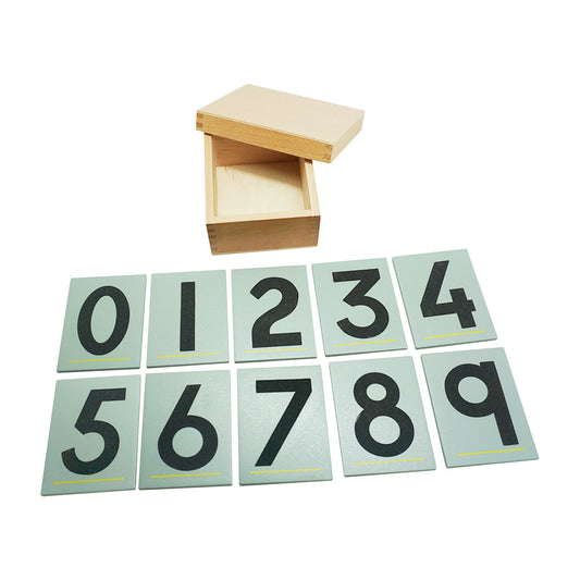 Sandpaper Numbers Cards