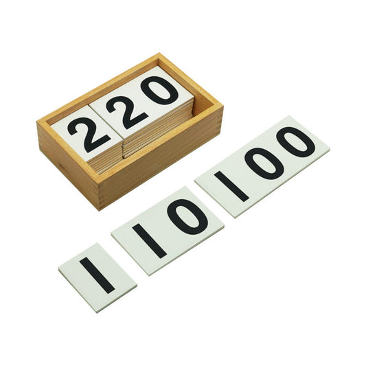 Traditional Number Cards (Black and White)